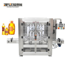 Automatic liquid soap shower bath gel body cream filling machine capping labeling  machine production line for bottles jars cans